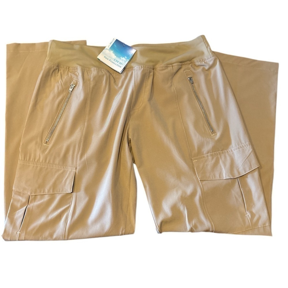 Willit Women's Athletic Quick Dry Lightweight Cargo Travel Pants - Size 10 - Picture 2 of 5